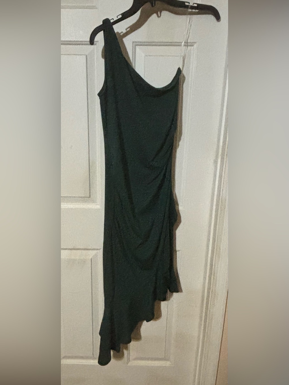 Asymmetric One-Shoulder Midi Dress